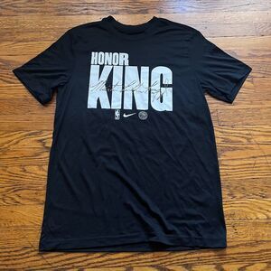 Nike Men's M Martin Luther King Jr. BHM NBA Dri-FIT T-Shirt Black Tee